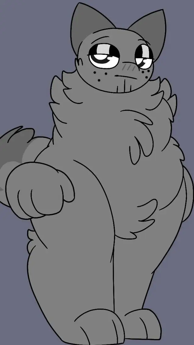 ai character: gray background