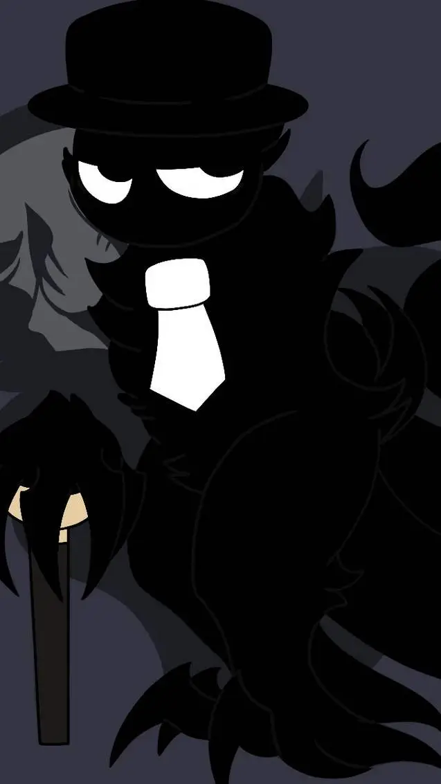 ai character: black...... background