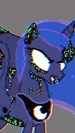 ai character: Corrupted Luna background