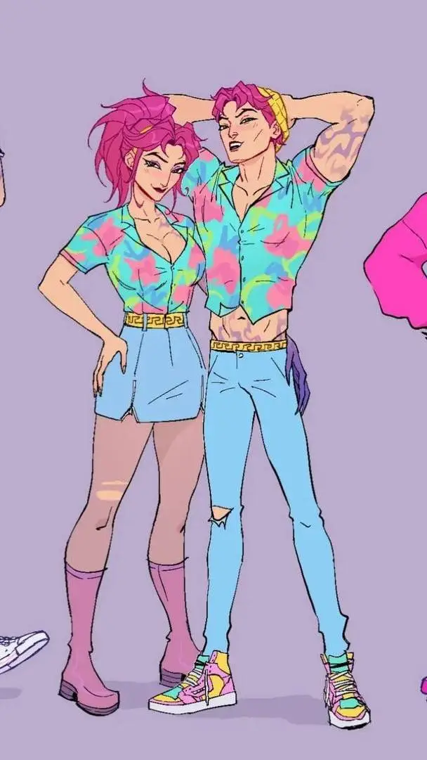 ai character: Abby and his sis😡💔 background
