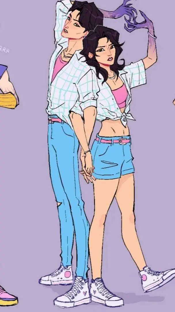 ai character: jinu and his sis💔 background