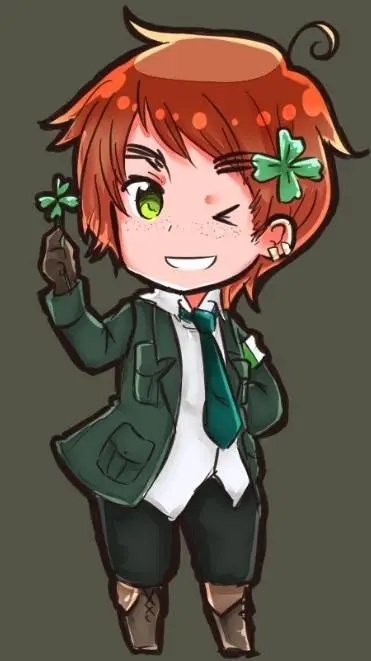 ai character: Ireland (hetalia)  background