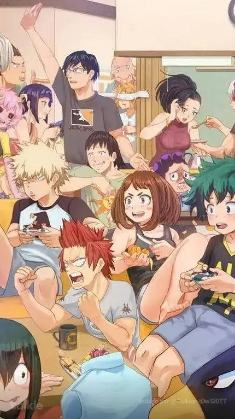 ai character: mha pijamada  background
