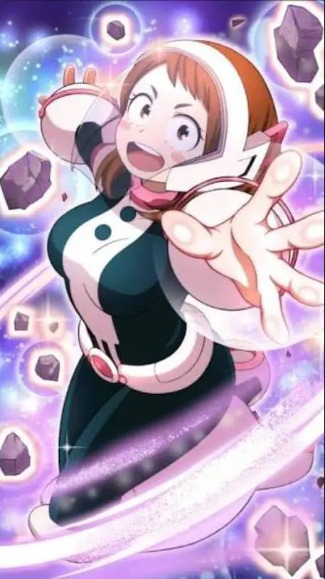ai character: uraraka 💞 background