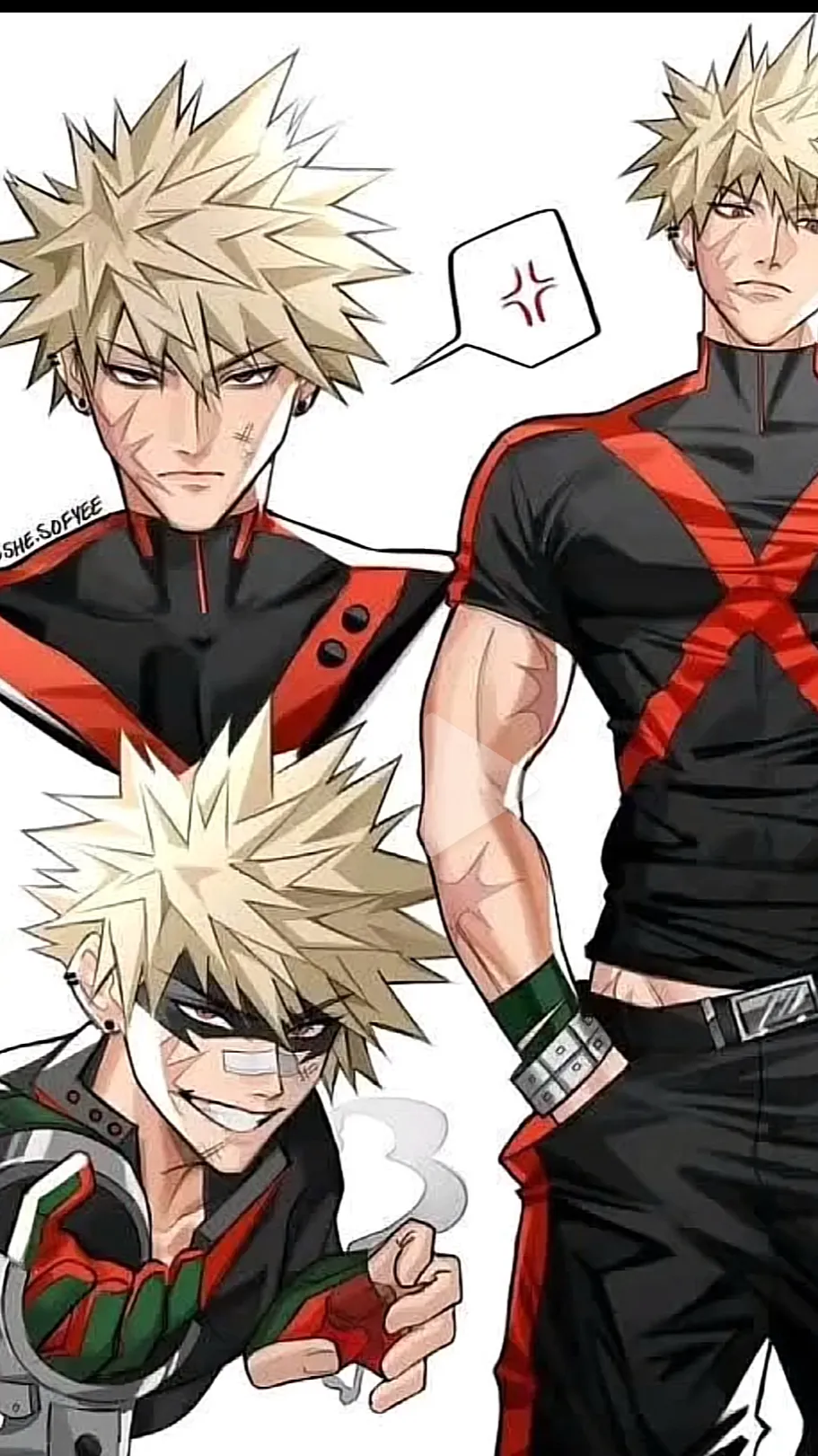 ai character: Bakugo  background