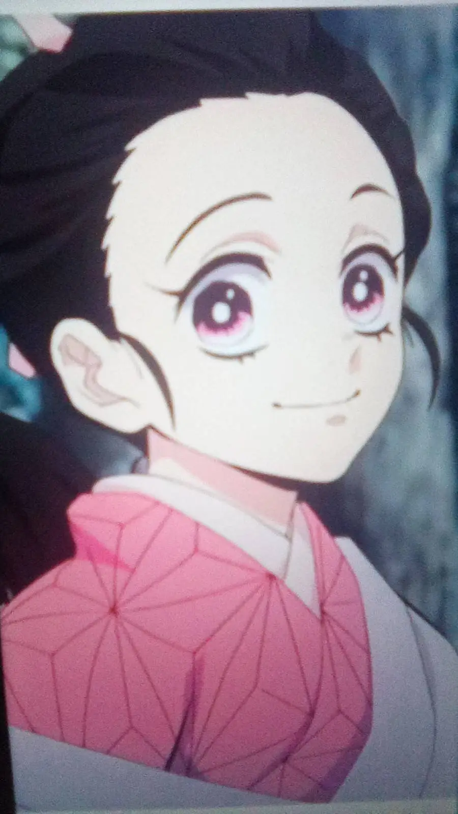 ai character: nezuko(before"it") background