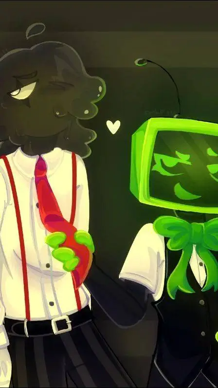 ai character: 🖤ʙ ʟ ᴏ ᴛ  x  ᴠᴇᴇ💚 background