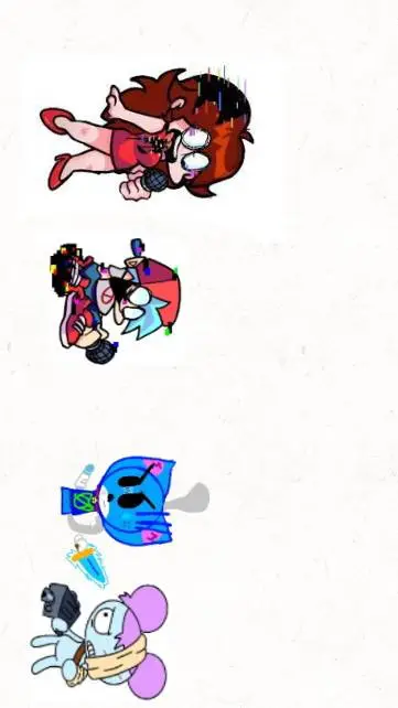 ai character: bf&gf vs DL&pibby background