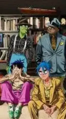ai character: Gorillaz hangout background