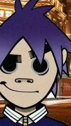 ai character: Gorillaz ene to lv background