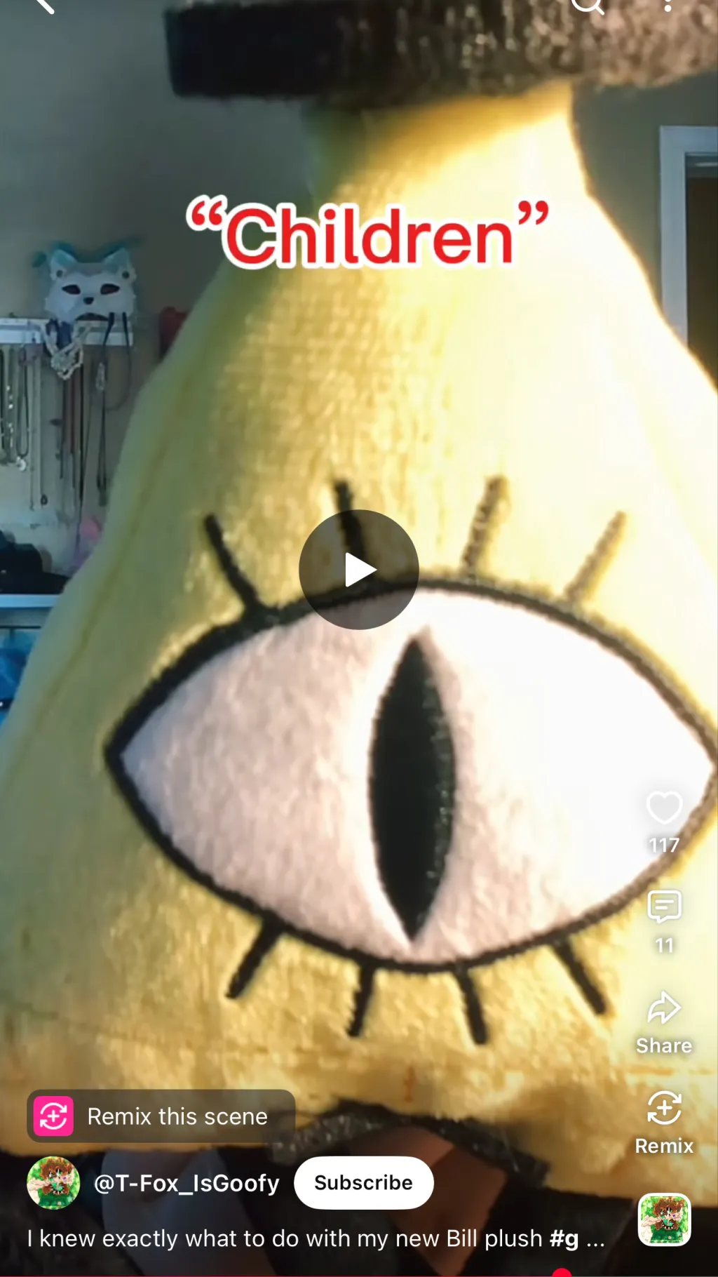 ai character: Bill cipher background