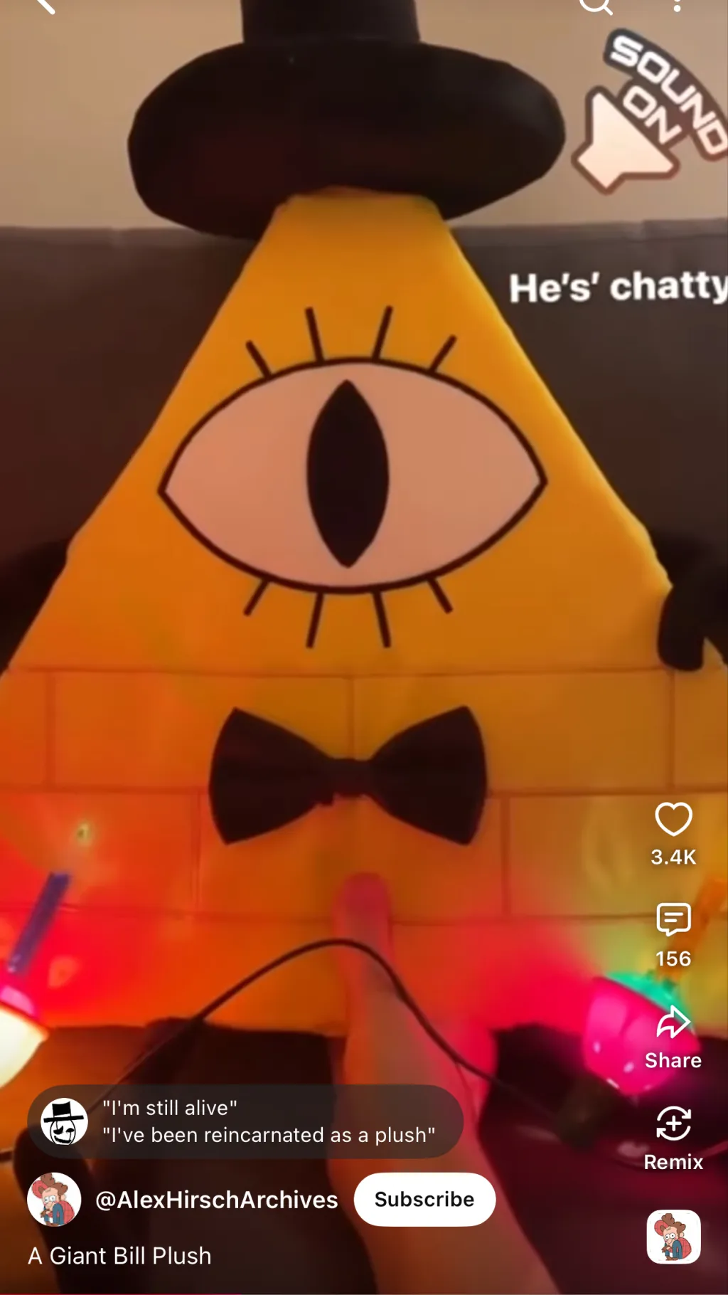 ai character: Bill cipher  background