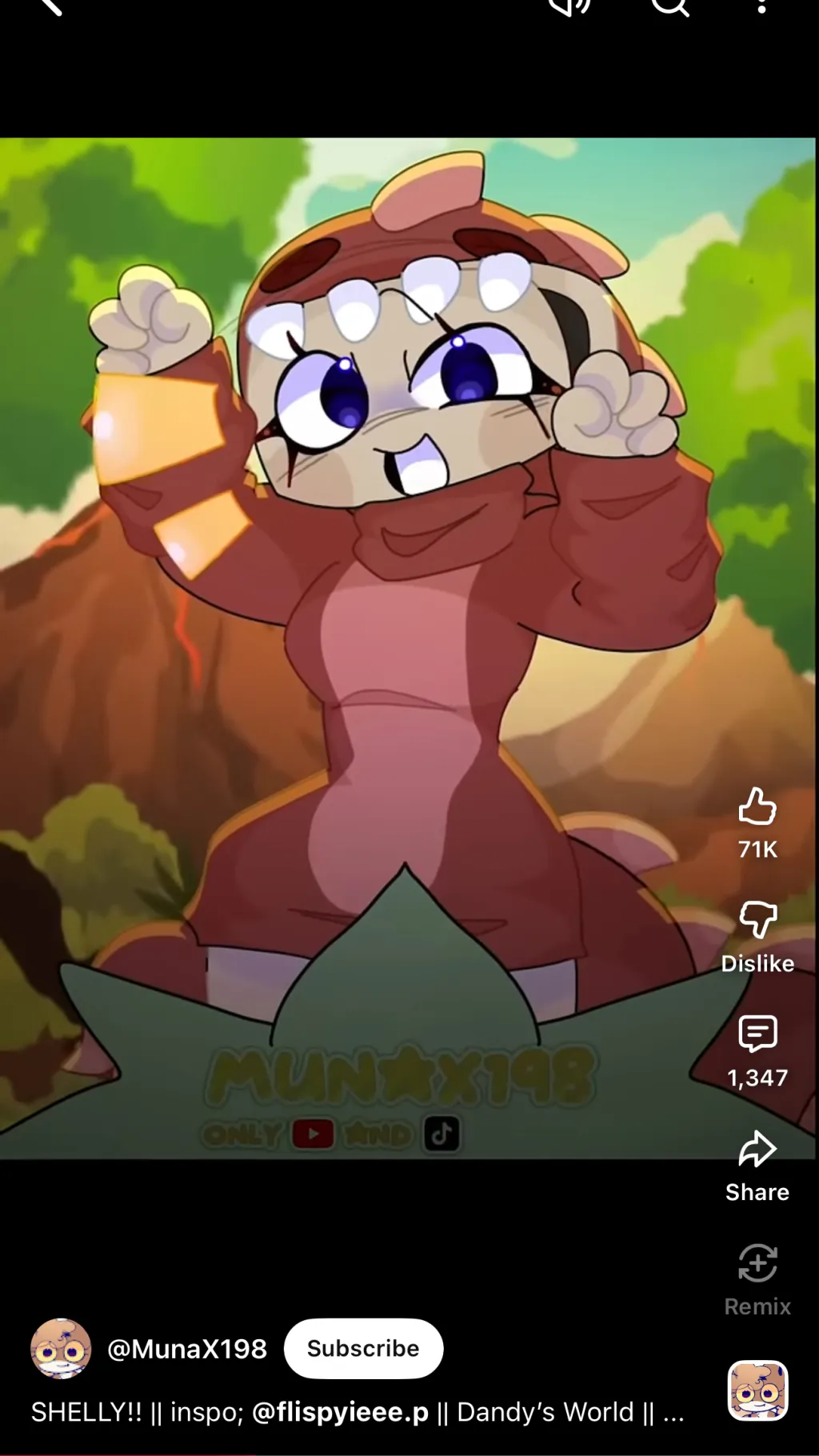 ai character: Shelly  background
