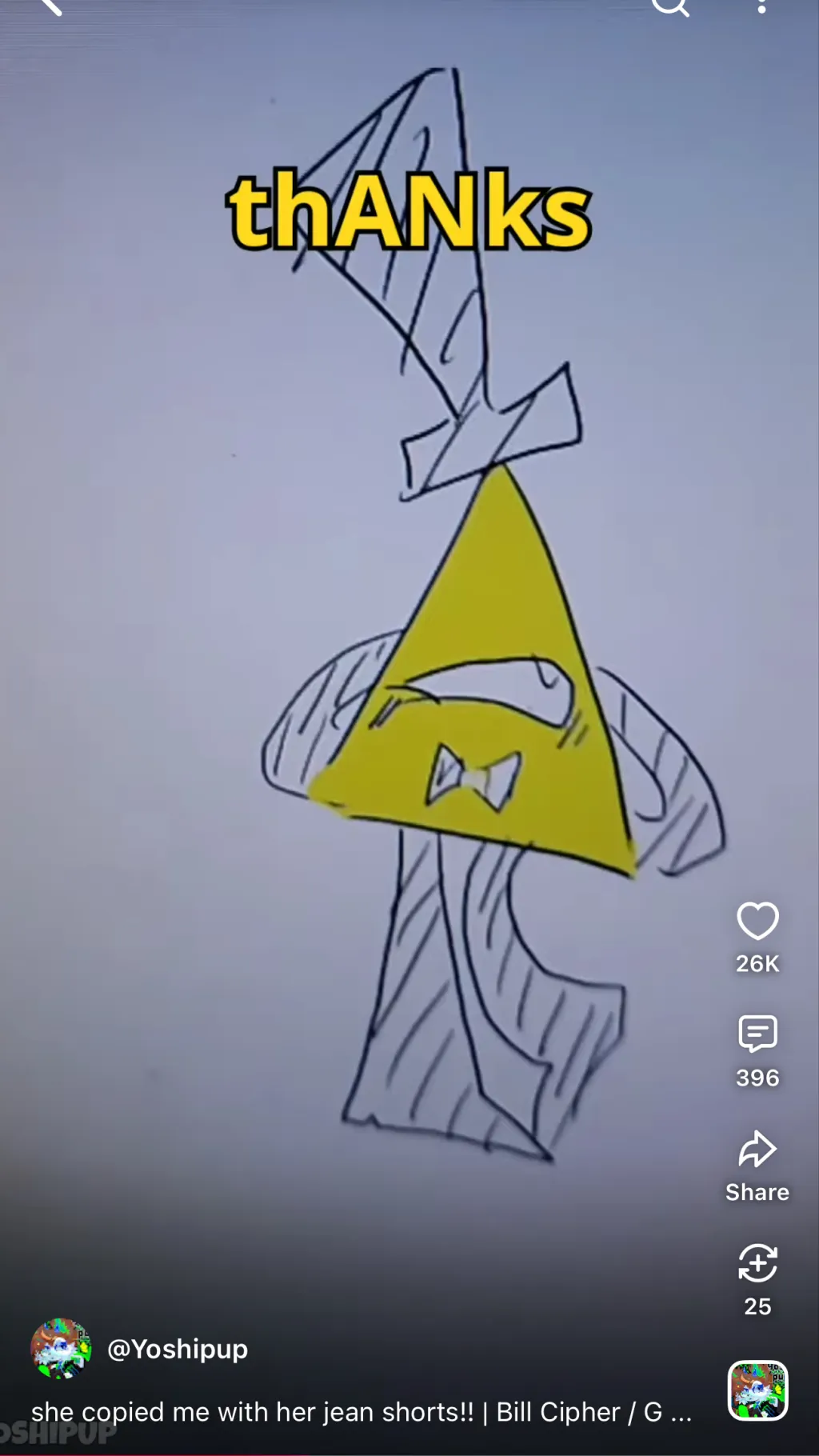 ai character: Bill cipher background