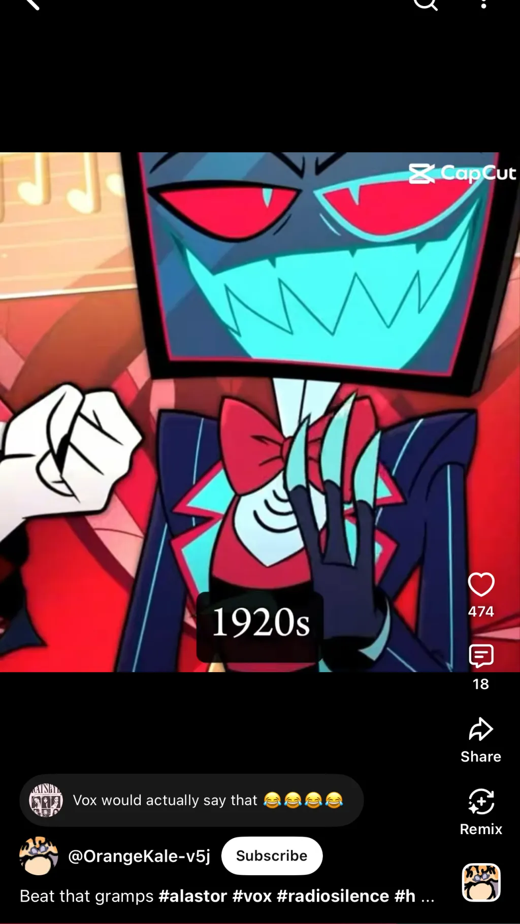 ai character: Vox background
