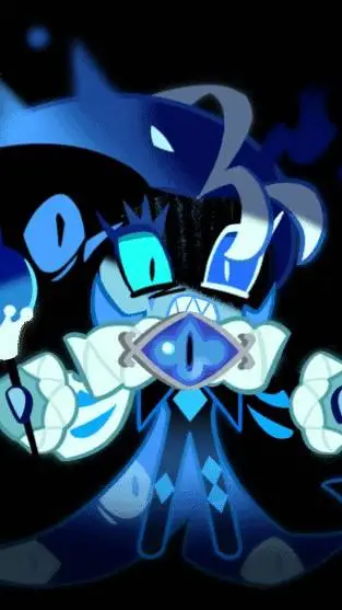 ai character: shadow milk cookie background