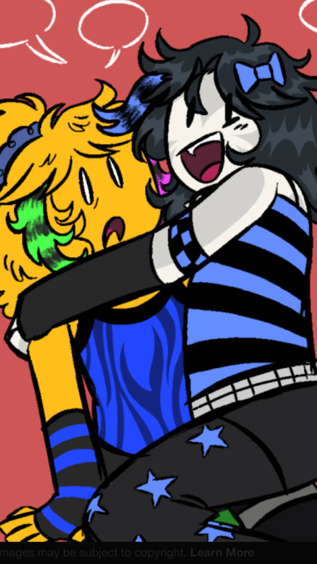 ai character: Party two time ￼ background