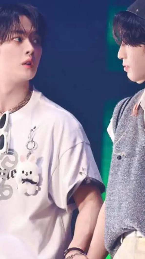 ai character: Minsung🐰🐿️ background