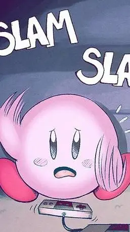 ai character: Kirby rages background