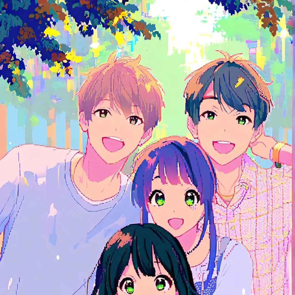 chat with ai character: Friend group