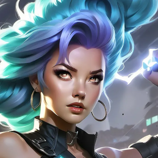 chat with ai character: Girl lightning  