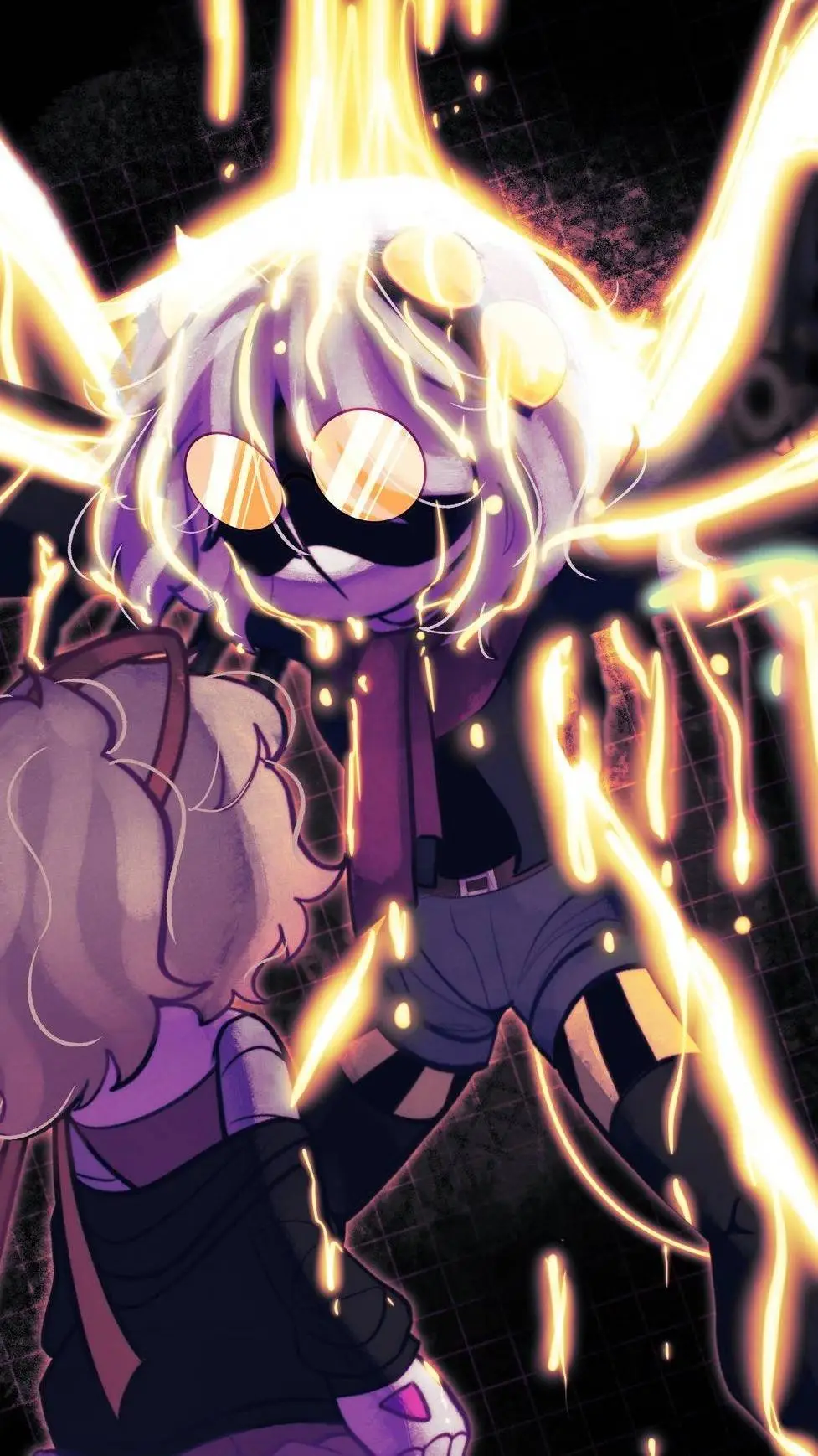 ai character: MD Charred love AU background