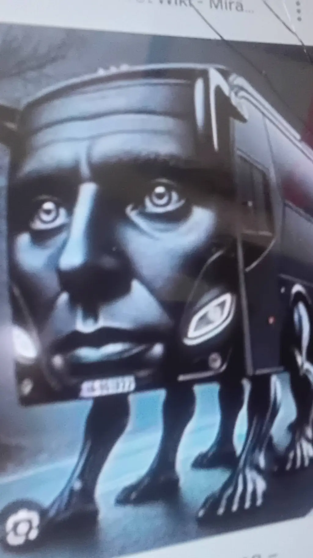 ai character: rang bus ireng background