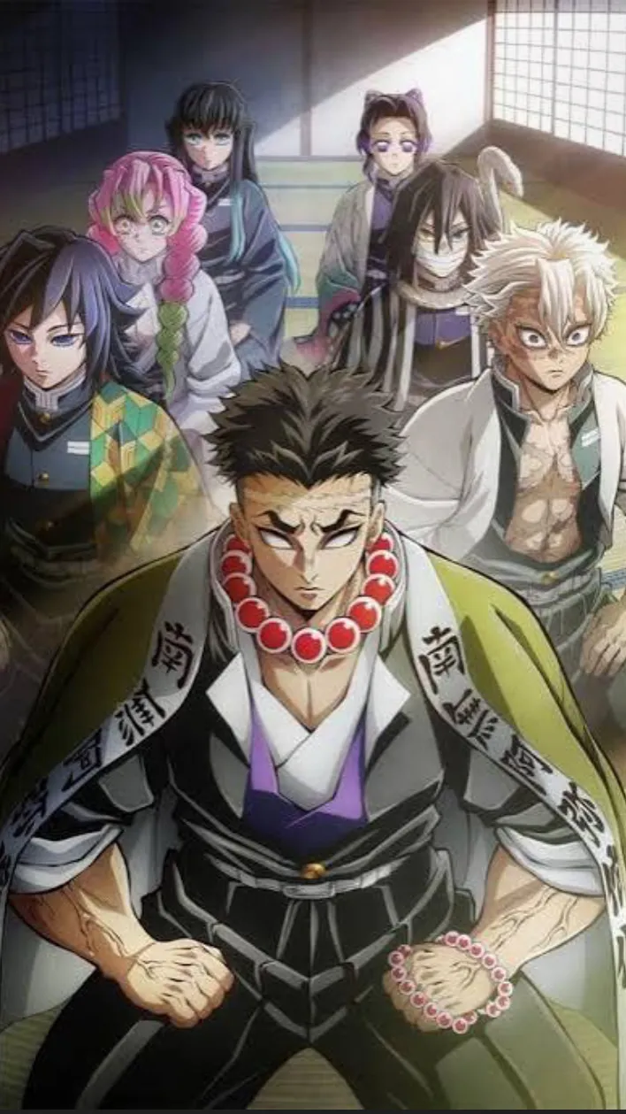 ai character: Kny needles background