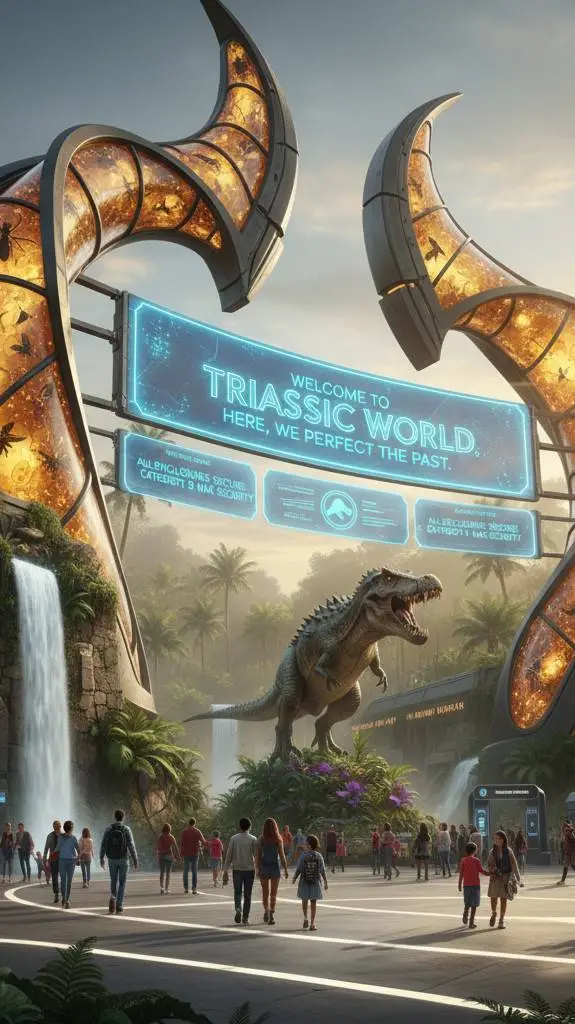 ai character: Triassic world background