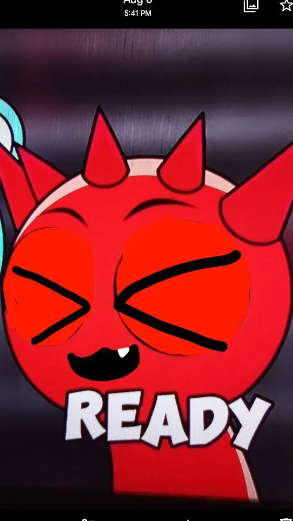 ai character: excited raddy  background