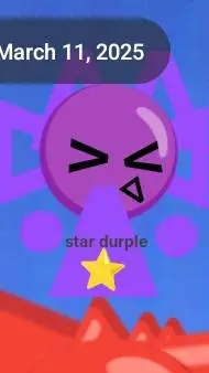 ai character: star durple background