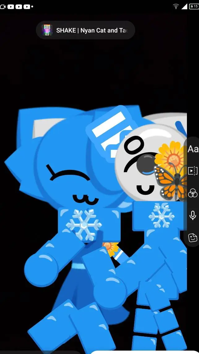 ai character: winter & snowi background