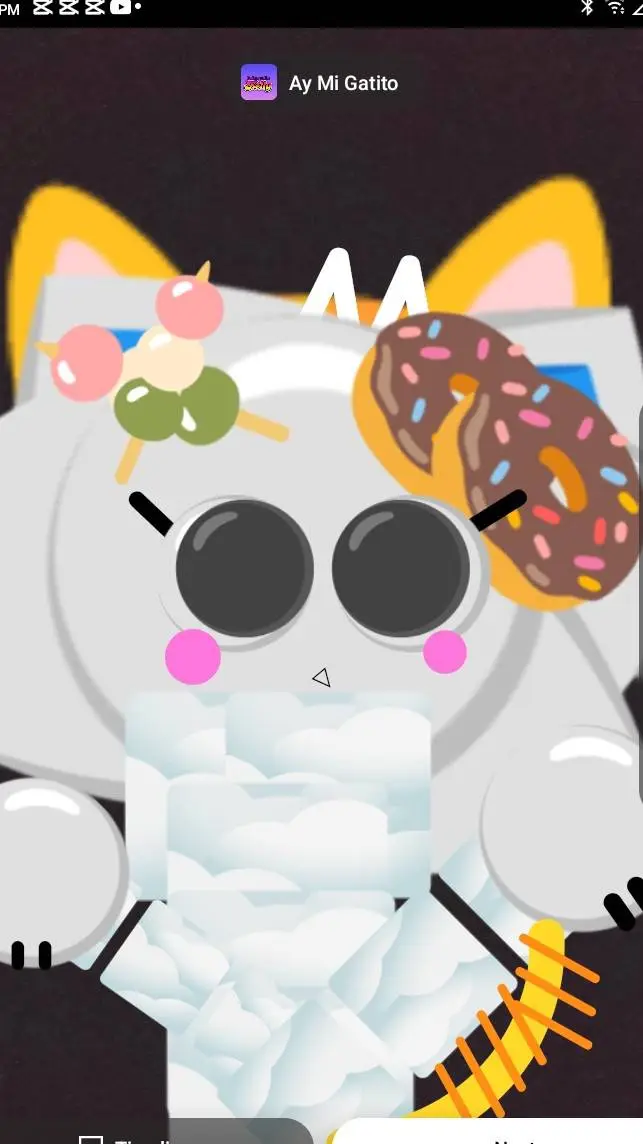 ai character: kitty is a cat background