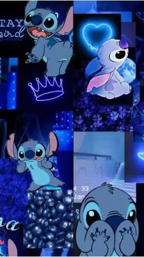 ai character: stitch background