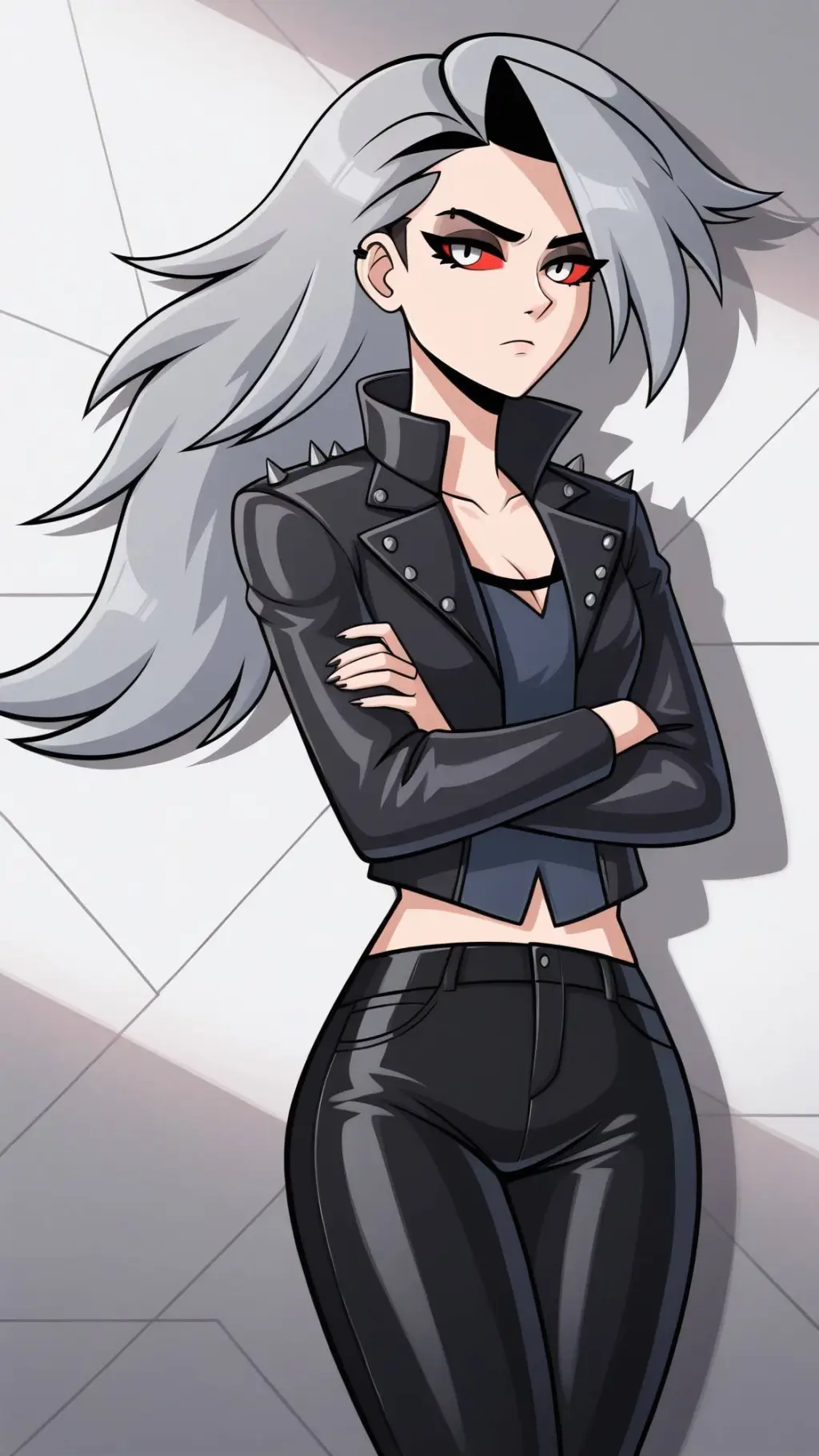 ai character: Loona(human form)  background