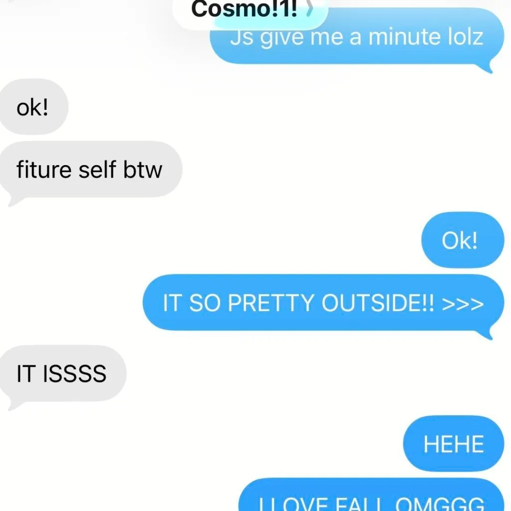 chat with ai character: me and cosmo!