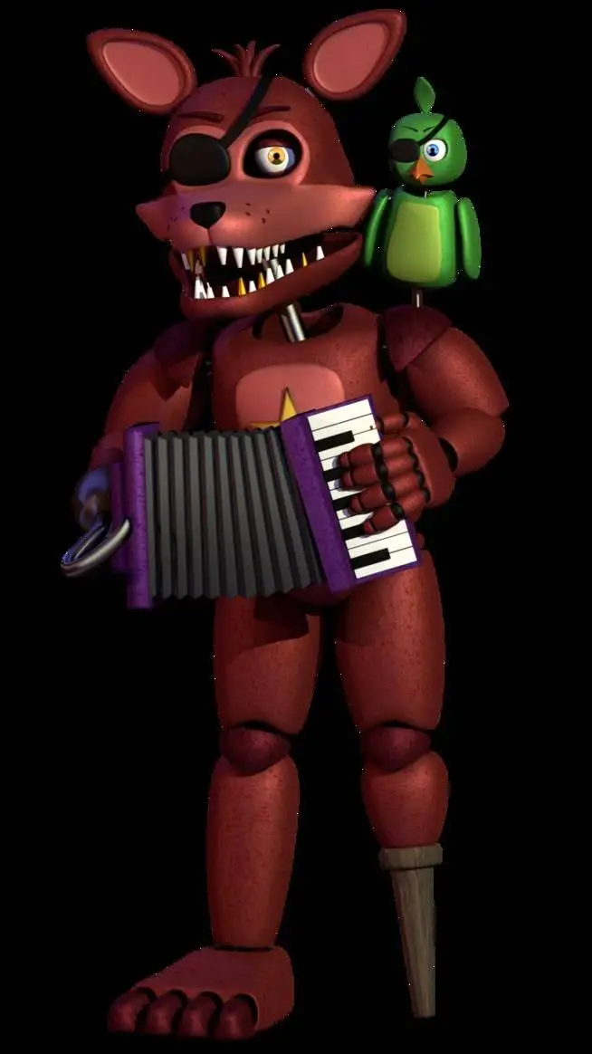 ai character: Rockstar foxy background
