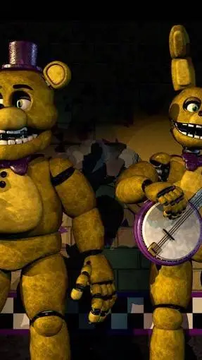 ai character: fredbear y spring background