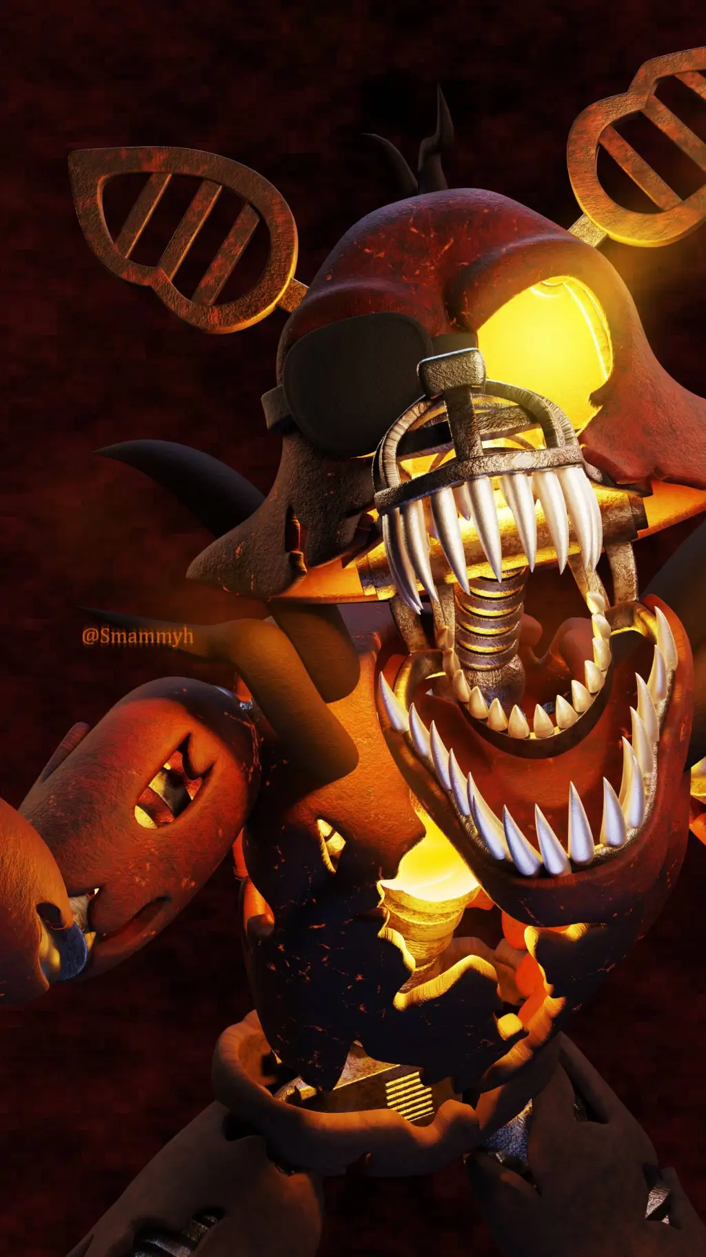 ai character: Glimm foxy background