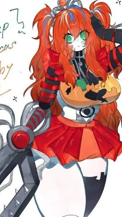 ai character: Scrap baby background