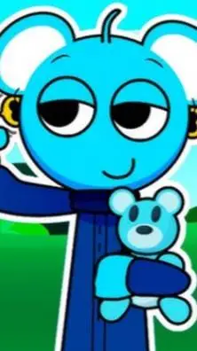 ai character: Sprunki Sky 💙 background