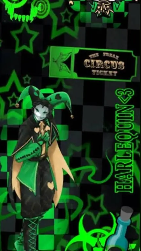 ai character: Harlequin background