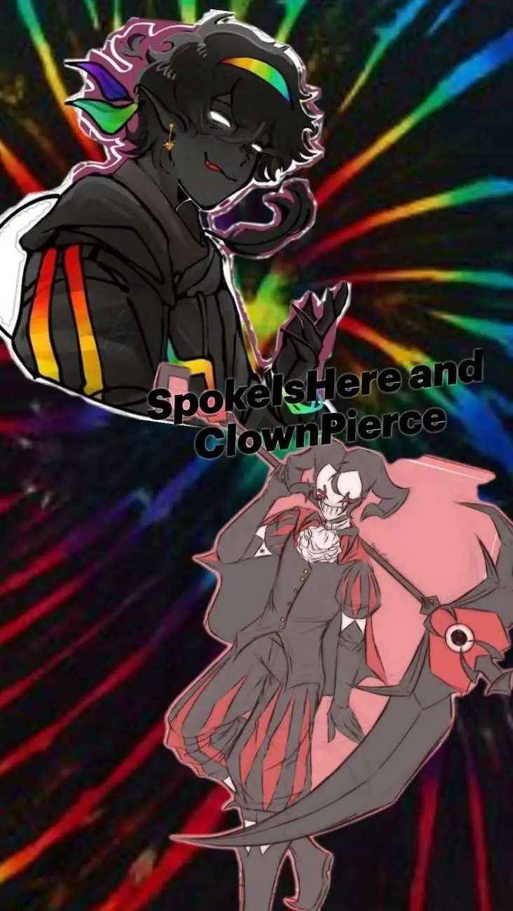 ai character: Clownpirce & Spoke background