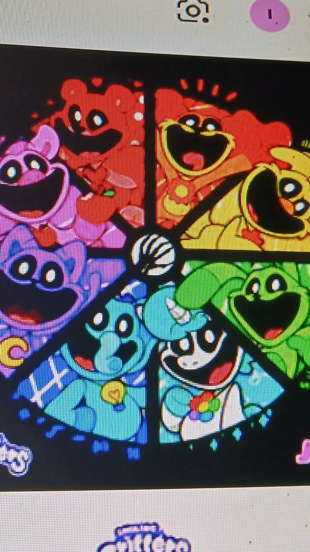 ai character: smiling critters  background