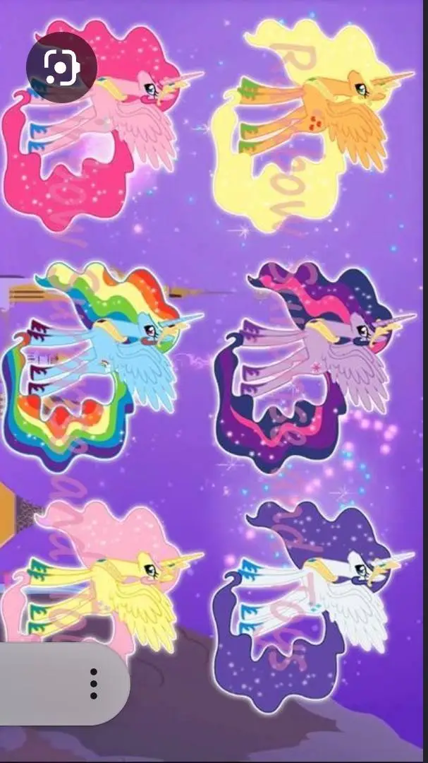 ai character: mlp mane 7 background