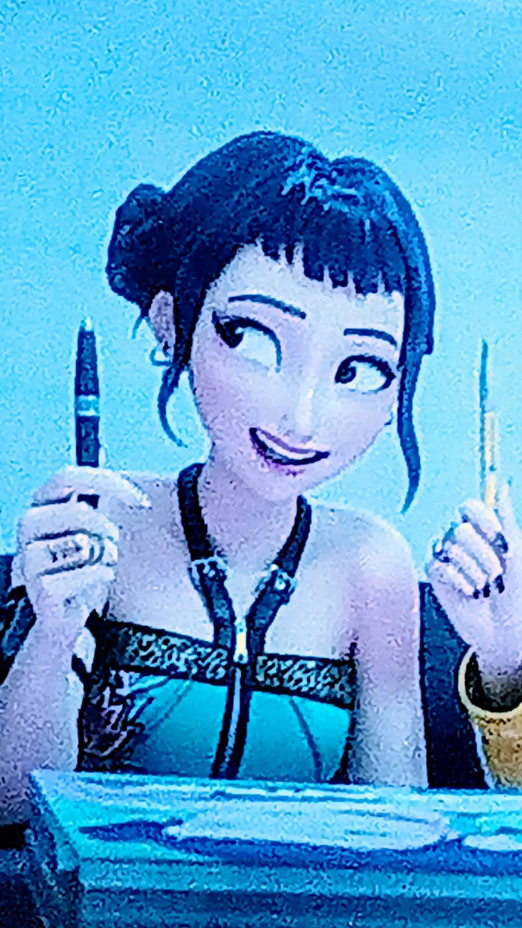 ai character: this is Zoey!!!!!  background