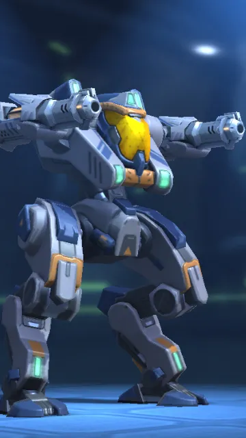 ai character: Mech arena background