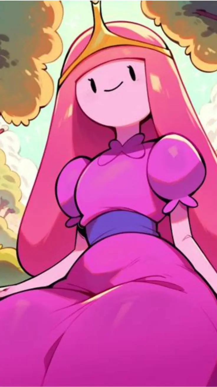 ai character: princess bubblegum background