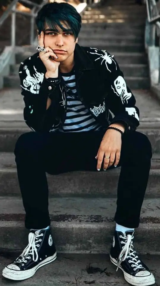 ai character: colby brock  background