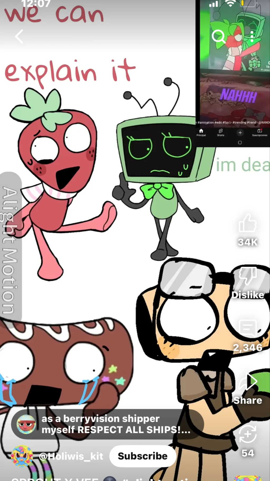 ai character: Sprout x vee  background